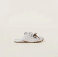 530 SL Mules - Bleached Leather & Gum Sole White