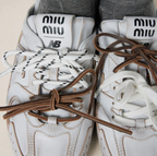 530 SL Mules - Bleached Leather & Gum Sole White