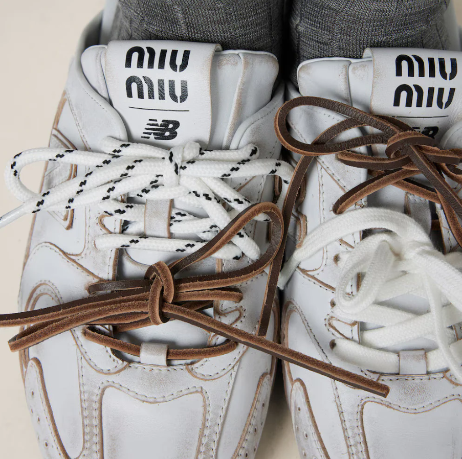 530 SL Mules - Bleached Leather & Gum Sole White